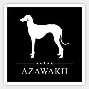 Azawakh White Silhouette Magnet